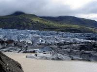 See, Svináfellsjökull Gletscher und Bergkette
